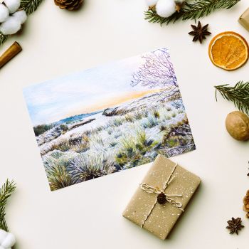 Irish winter landscape greeting card 17x12cm.
Search for my store Sarah Elliott Fine Art to see all my products.