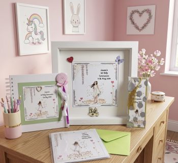 Personalised &nbsp;First Communion keepsake scrapbook album.