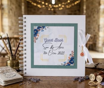 Vintage style wedding guest book.&nbsp;