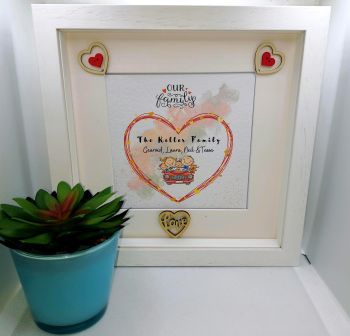 Beautiful personalised family frame.