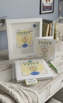 Personalised Chistening keepsake scrapbook album.