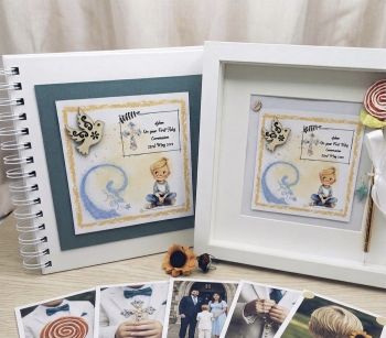 Personalised First Communion keepsake scrapbook album.