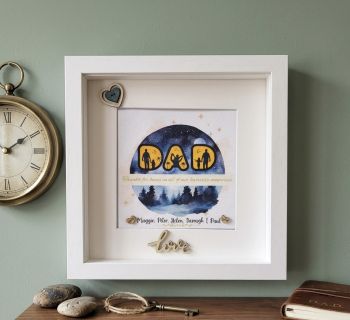 Personalised father's &nbsp;gift. Beautiful frame for Father's day, birthdays or special occasions.