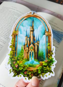 Bring a touch of magic to your reading routine with this premium fantasy castle bookmark. Featuring an intricate, vibrant stained-glass style fairytale illustration, this luxury reading accessory is printed double-sided in full rich color to look stunning from every angle.
&nbsp;


&nbsp;

&nbsp;