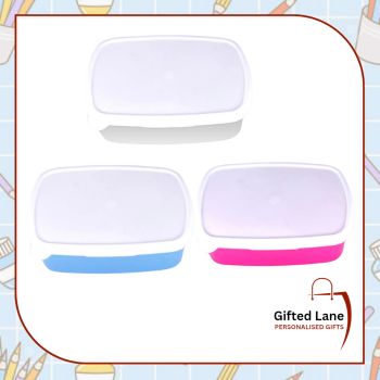 Our personalised Lunch Boxes come in a range of sizes, shapes and colours and can be personalised with any pictures or text on them with a child favourite picture or hobby, cartoon, music or sporting star and their name on them if you wish. Another special personalised gift from Gifted Lane. Check out our store today and view our full range of personalised gifts from Gifted Lane. Remember a personalised gift from Gifted Lane is always a special gift