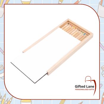 Personalised Wooden Box Pencil Case can be personalised with any pictures or text on them with a child favourite picture or hobby, cartoon, music or sporting star and their name on them if you wish. The Pencil Case comes in 2 different sizes, large and small. Another special personalised gift from Gifted Lane. Check out our store today and view our full range of personalised gifts from Gifted Lane. Remember a personalised gift from Gifted Lane is always a special gift