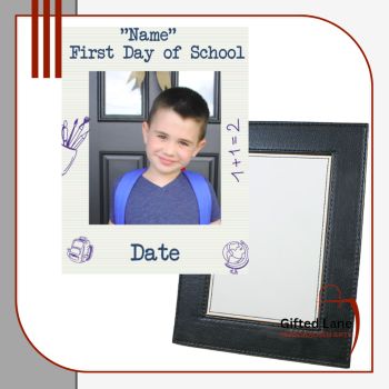 Create a memory and mark the special occasion of the First Day of School or Pre School with a personalised leather frame. They can be personalised with a portrait photo of the child or with any picture and or text on them with the child details of their First Day of School. Another special personalised gift from Gifted Lane. Check out our store today and see, like, comment and review on our full range of personalised gifts from Gifted Lane. Remember a personalised gift from Gifted Lane is always a special gift.