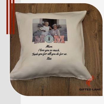 Our cushions can personalised with any pictures or text on them and is a nice present for someone special or for a present for Birthday, Engagements, Wedding, Christmas, Mothers Day or Father's Day or just a special gift for a memory or just a treat for yourself. They are available in square cushion or heart shaped cushion. Another special personalised gift from Gifted Lane. Check out our&nbsp; products in our store&nbsp; and like, comment and review on our full range of personalised gifts from Gifted Lane. Remember a personalised gift from Gifted Lane is always a special gift.