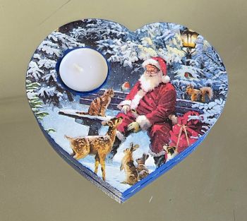 Beautiful tealight holder, decorated with decoupage Christmas&nbsp;
Size 15/16cm
&nbsp;