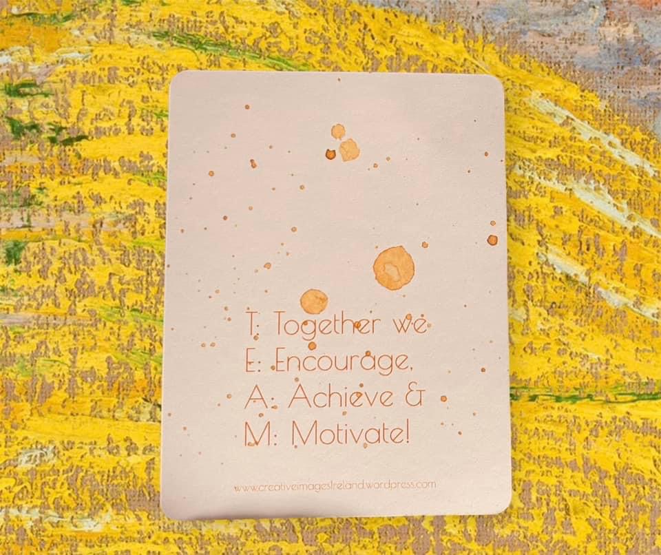 Team Building Motivational Notecard Shop In Ireland